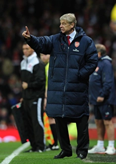 Arsene Wenger Leading Arsenal Against Everton, Premier League 2011-12