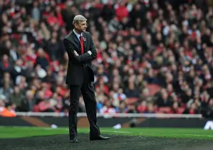 Arsenal V Fulham 2012-13 Prints: Arsene Wenger Leading Arsenal Against Fulham in the Premier League, 2012