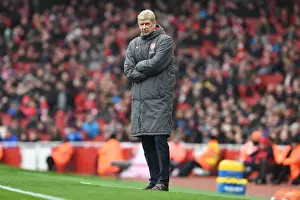 Arsenal V Southampton 2017-18 Prints: Arsene Wenger Leading Arsenal Against Southampton in Premier League (2017-18)