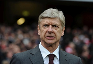 Arsene Wenger Leading Arsenal Against Stoke City, Premier League 2012-13