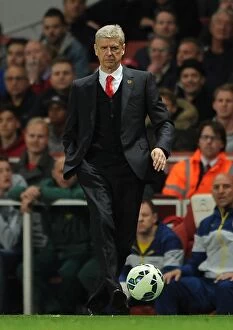 Arsenal Swansea City 2014/15 Collection: Arsene Wenger Leading Arsenal Against Swansea City in the Premier League (May 2015)