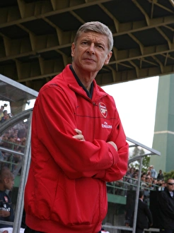 Szombathely V Arsenal 2008-09 Prints: Arsene Wenger Leading Arsenal Against Szombathely, 2008