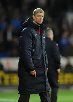 Arsene Wenger Leads Arsenal in 2013-14 Premier League Match against Cardiff City