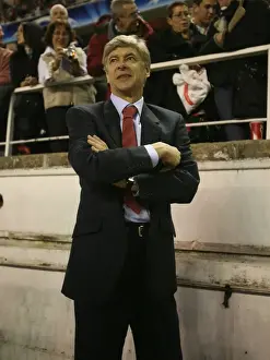 Seville V Arsenal 2007-8 Prints: Arsene Wenger Leads Arsenal to a 3:1 Victory over Sevilla in the Champions League