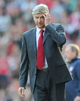 Arsenal V Stoke City 2011-2012 Prints: Arsene Wenger Leads Arsenal to 3:1 Victory over Stoke City in Premier League (2011-12)