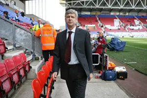Wigan Athletic V Arsenal 2008-09 Prints: Arsene Wenger Leads Arsenal to a 4-1 Victory over Wigan Athletic in the Premier League