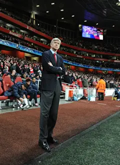 Arsenal V FC Porto 2009-10 Prints: Arsene Wenger Leads Arsenal to 5-0 Victory over FC Porto in UEFA Champions League