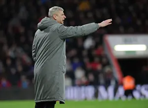 AFC Bournemouth V Arsenal 2016-17 Prints: Arsene Wenger Leads Arsenal Against AFC Bournemouth in January 2017 Premier League Match