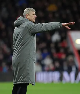 AFC Bournemouth V Arsenal 2016-17 Prints: Arsene Wenger Leads Arsenal Against AFC Bournemouth in Premier League Showdown (2016-17)