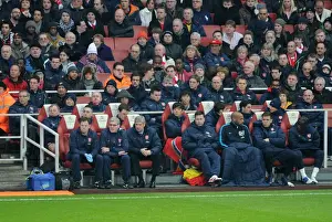 Arsenal V Aston Villa - FA Cup 2011-12 Prints: Arsene Wenger Leads Arsenal Against Aston Villa in FA Cup Fourth Round