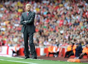Arsenal V Aston Villa 2013-14 Prints: Arsene Wenger Leads Arsenal Against Aston Villa in Premier League, 2013