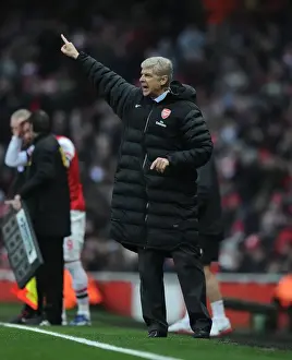 Arsenal V Aston Villa - 2012-13 Prints: Arsene Wenger Leads Arsenal Against Aston Villa in Premier League Action