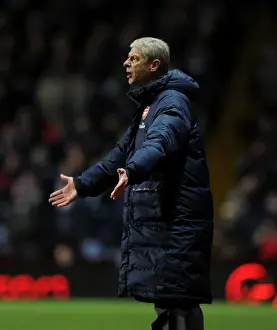 Aston Villa V Arsenal 2013-14 Prints: Arsene Wenger Leads Arsenal Against Aston Villa in Premier League (January 2014)