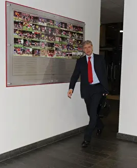Arsenal V Borussia Dortmund 2013-14 Prints: Arsene Wenger Leads Arsenal Against Borussia Dortmund in Champions League Showdown