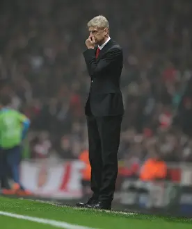 Arsenal V Borussia Dortmund 2014-15 Prints: Arsene Wenger Leads Arsenal Against Borussia Dortmund in UEFA Champions League