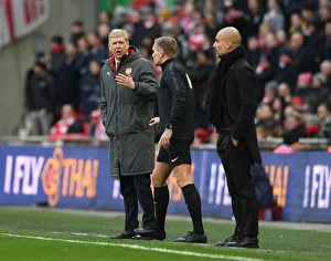 Arsenal V Manchester City - Carabao Cup Final 2018 Prints: Arsene Wenger Leads Arsenal in Carabao Cup Final Against Manchester City