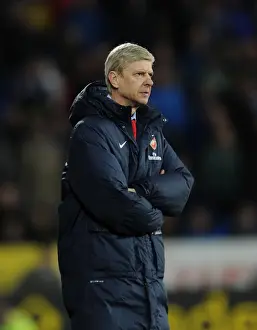Cardiff City V Arsenal 2013-14 Prints: Arsene Wenger Leads Arsenal Against Cardiff City in 2013-14 Premier League