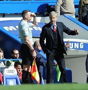 Images Dated 22nd March 2014: Arsene Wenger Leads Arsenal Against Chelsea in the Premier League (2013-14)