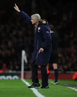 Arsenal V Everton 2015/16 Prints: Arsene Wenger Leads Arsenal Against Everton in Premier League Showdown (2015/16)