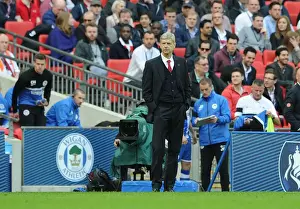 Arsenal V Wigan Athletic - FA Cup Semi Final 2014 Prints: Arsene Wenger Leads Arsenal in FA Cup Semi-Final Showdown against Wigan Athletic