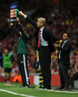 Arsenal V Fenerbahce 2013-14 Prints: Arsene Wenger Leads Arsenal Against Fenerbahce in 2013 Champions League Showdown