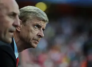 Arsenal V Fenerbahce 2013-14 Prints: Arsene Wenger Leads Arsenal Against Fenerbahce in UEFA Champions League Play-offs (2013)