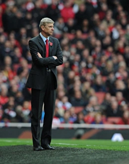 Arsenal V Fulham 2012-13 Prints: Arsene Wenger Leads Arsenal Against Fulham in Premier League, 2012
