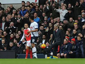 Tottenham Hotspur V Arsenal 2015-16 Prints: Arsene Wenger Leads Arsenal in Intense Battle Against Tottenham Hotspur
