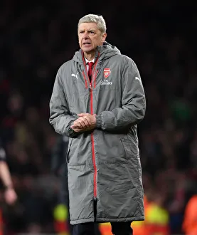 Arsenal V Leicester City 2016-17 Prints: Arsene Wenger Leads Arsenal Against Leicester City, Premier League 2016-17