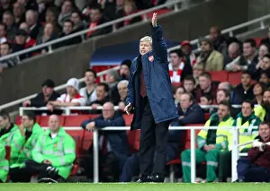 Arsenal V Liverpool Champions League 2007-08 Prints: Arsene Wenger Leads Arsenal Against Liverpool in UEFA Champions League Quarter Final at Emirates Stadium