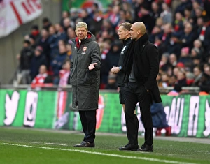 Arsenal V Manchester City - Carabao Cup Final 2018 Prints: Arsene Wenger Leads Arsenal Against Manchester City in Carabao Cup Final