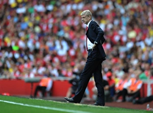 Arsenal V AS Monaco 2014-15 Prints: Arsene Wenger Leads Arsenal Against AS Monaco in Emirates Cup