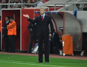 Olympiacos V Arsenal 2011-12 Prints: Arsene Wenger Leads Arsenal Against Olympiacos in UEFA Champions League (December 2011)