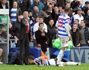 Arsene Wenger Leads Arsenal in Premier League Battle against Queens Park Rangers, March 2012