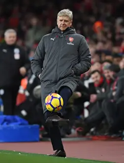 Arsene Wenger Leads Arsenal in Premier League Clash Against Huddersfield Town (2017-18)