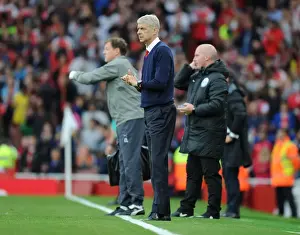 Arsenal V Southampton 2016-17 Prints: Arsene Wenger Leads Arsenal Against Southampton in Premier League Showdown (2016-17)
