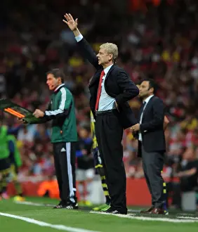 Arsenal V Fenerbahce 2013-14 Prints: Arsene Wenger Leads Arsenal in UEFA Champions League Clash Against Fenerbahce (2013)