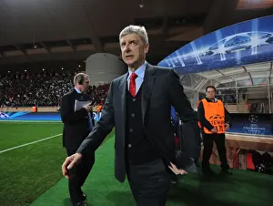 Monaco V Arsenal 2014/15 Prints: Arsene Wenger Leads Arsenal in UEFA Champions League Clash against AS Monaco (2014/15)