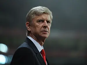 Arsenal V Borussia Dortmund 2014-15 Prints: Arsene Wenger Leads Arsenal in UEFA Champions League Match Against Borussia Dortmund (2014-15)
