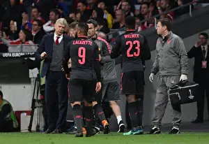 Atletico Madrid V Arsenal 2017-18 Prints: Arsene Wenger Leads Arsenal in UEFA Europa League Semi-Final Showdown against Atletico Madrid