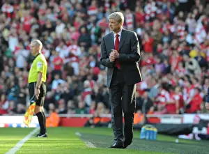 Arsenal V Stoke City 2011-2012 Prints: Arsene Wenger Leads Arsenal to Victory: 3-1 Over Stoke City in the Premier League (2011-2012) at Emirates Stadium