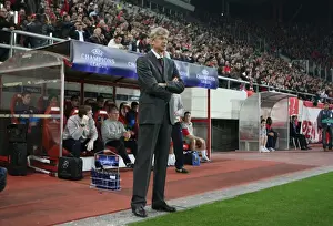 Olympiacos V Arsenal 2009-10 Prints: Arsene Wenger Leads Arsenal to Victory: Olympiacos 0-1