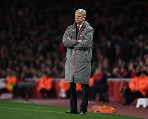 Images Dated 5th April 2017: Arsene Wenger Leads Arsenal Against West Ham United in Premier League Showdown (2016-17)