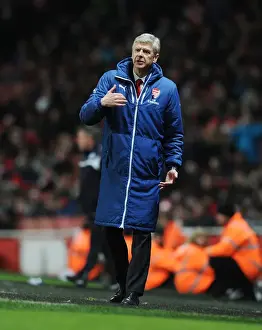 Arsenal V Leicester City 2014-15 Prints: Arsene Wenger and Leicester City: A Premier League Showdown at Arsenal's Emirates Stadium