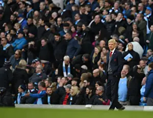 Manchester City V Arsenal 2017-18 Prints: Arsene Wenger at Manchester City: 2017-18 Premier League Clash