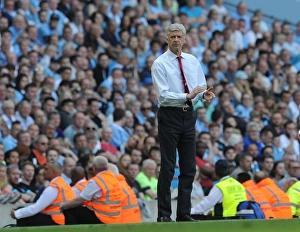 Manchester City V Arsenal 2105-16 Prints: Arsene Wenger at Manchester City vs Arsenal, Premier League 2015-16: A Tense Showdown