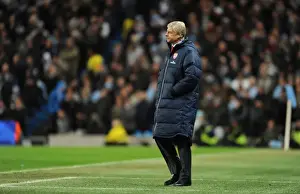 Manchester City V Arsenal 2011-12 Prints: Arsene Wenger at Manchester City vs Arsenal (Premier League 2011-12)