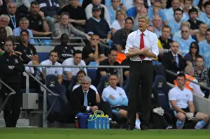 Manchester City V Arsenal 2009-10 Prints: Arsene Wenger: Manchester City's 4-2 Victory Over Arsenal