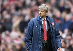 Images Dated 14th April 2008: Arsene Wenger: Manchester United's 2-1 Victory Over Arsenal, April 13, 2008
