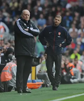 Fulham F C Prints: Arsene Wenger and Martin Jol Clash in the 2013-14 Premier League: Fulham vs. Arsenal